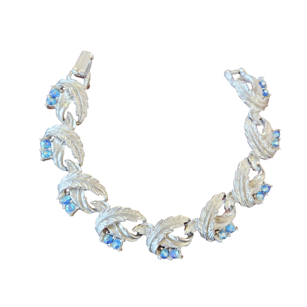 Vintage Blue Stone Bracelet 7"
